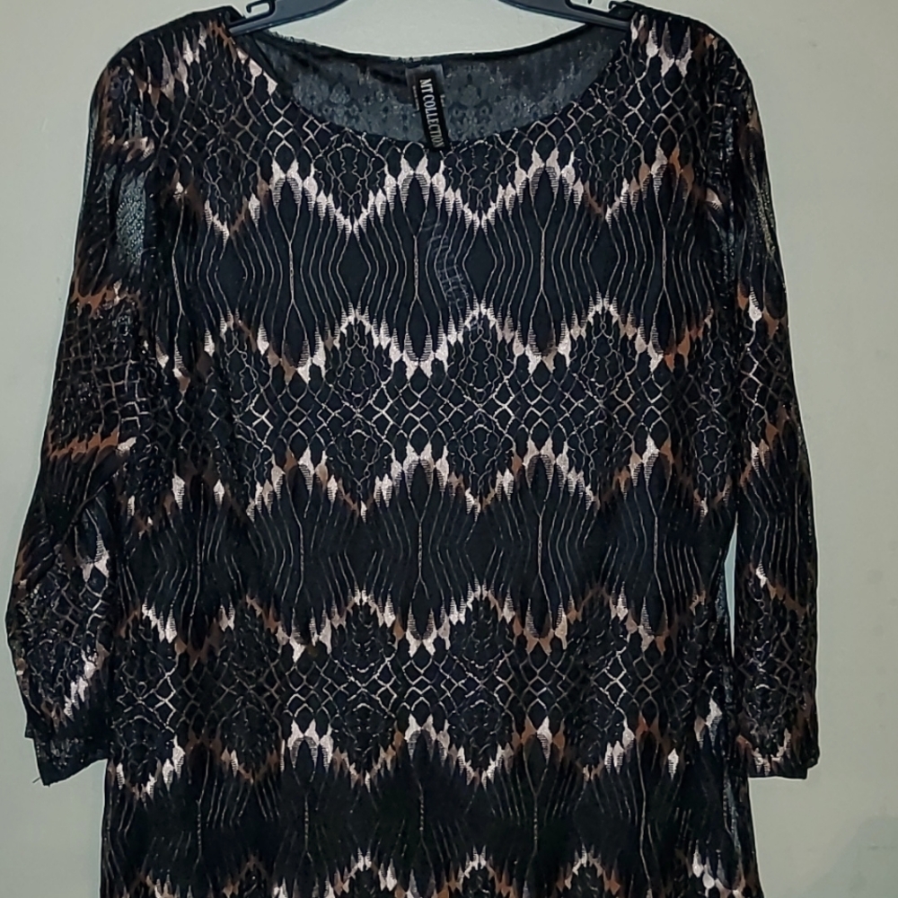 Short Black & Gold Dress